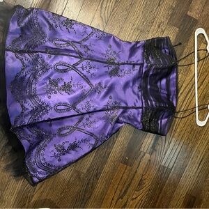 Morgan & Co. Purple Bubble Mini Skirt Cocktail